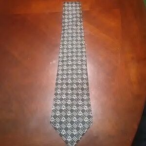 Men's Diamond & Checkerboard Print Tie